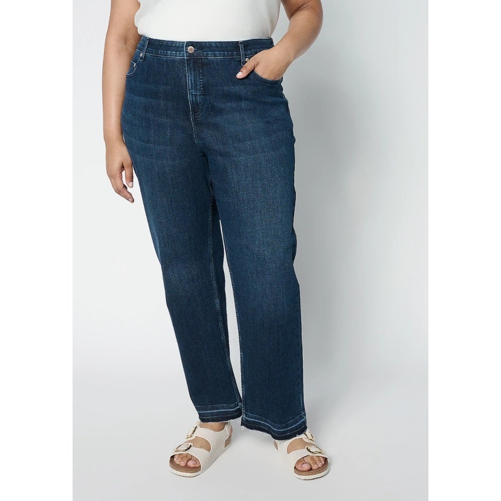 AnyBody Tall Released Hem Denim Pants Tall size 16 #31E